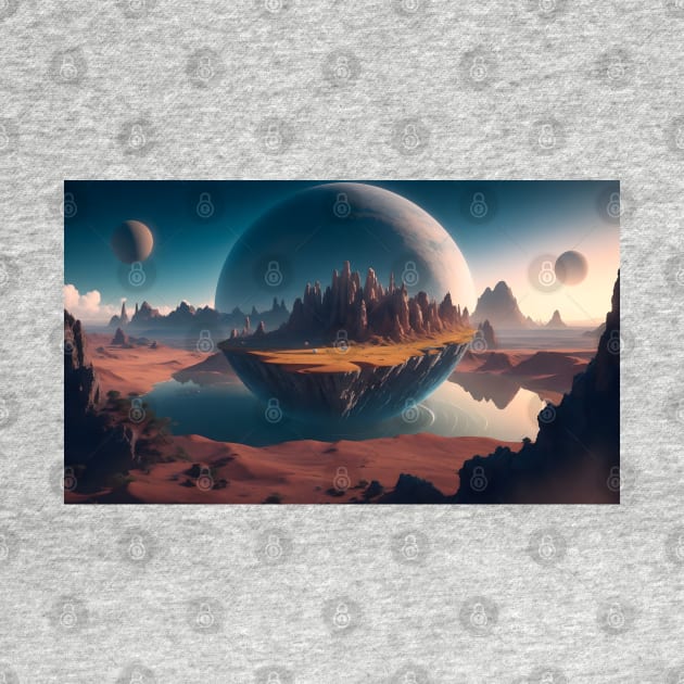 Beautiful scenery on another planet by WODEXZ